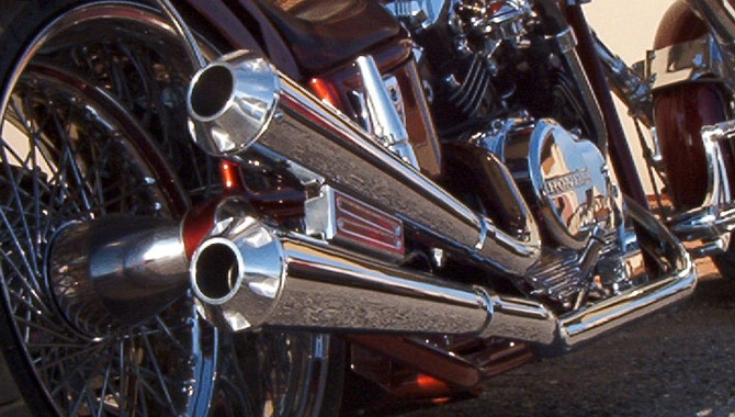 Chopper with a Honda VF750, V4 engine, photo 07.