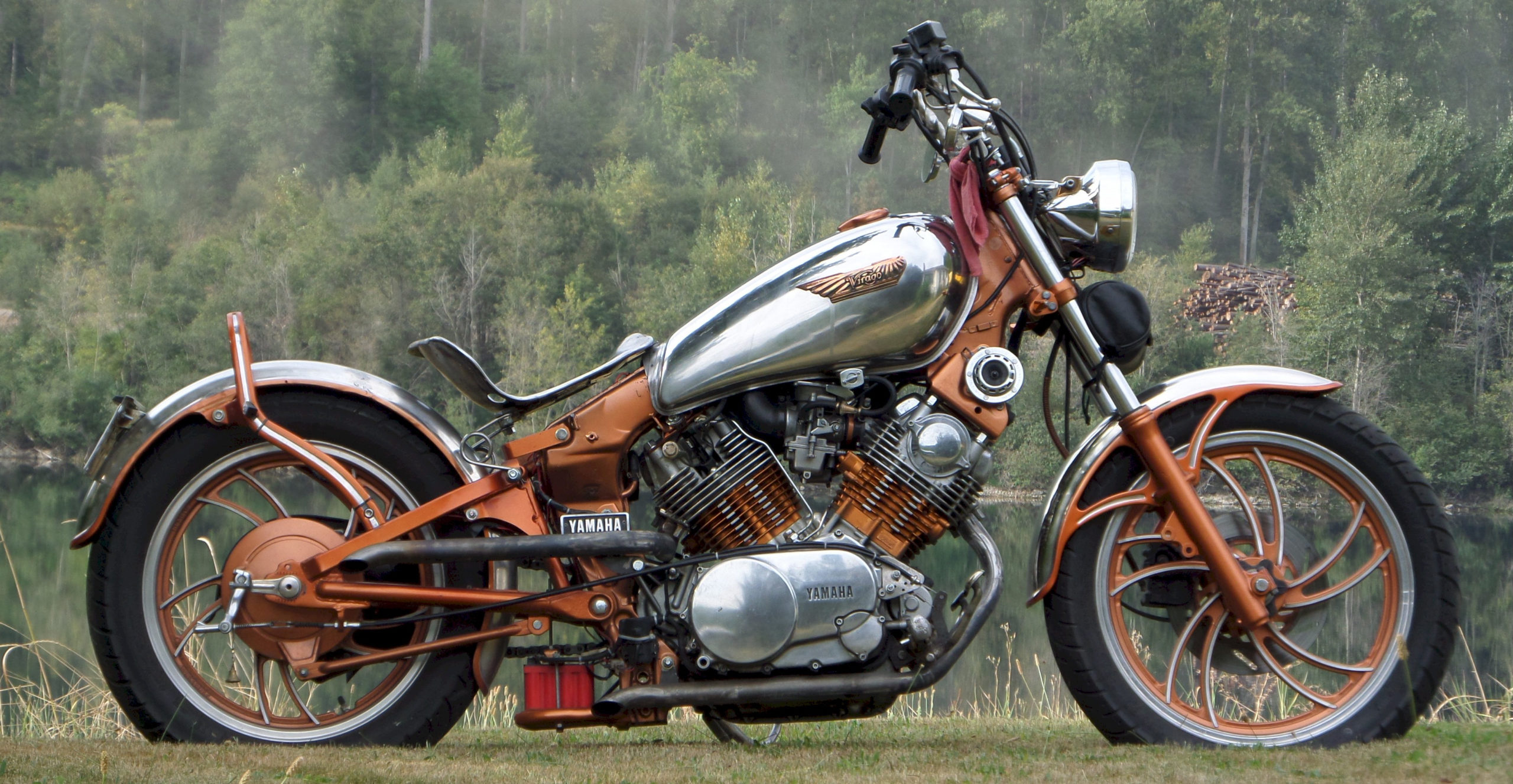 Custom motorcycle Yamaho Virago 1981, photo 01.