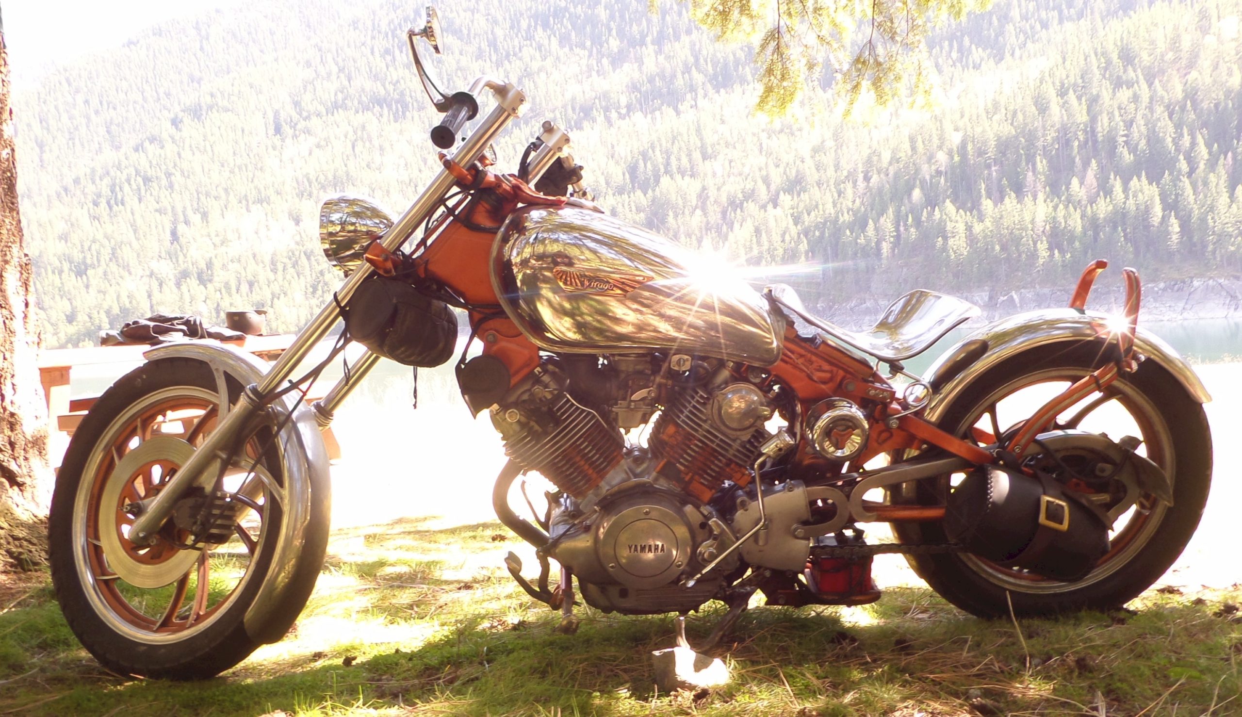 Custom motorcycle Yamaho Virago 1981, photo 03.