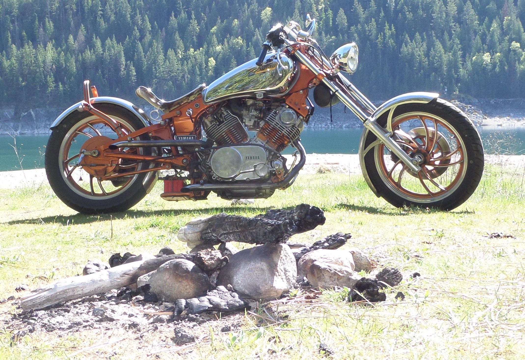Custom motorcycle Yamaho Virago 1981, photo 04.