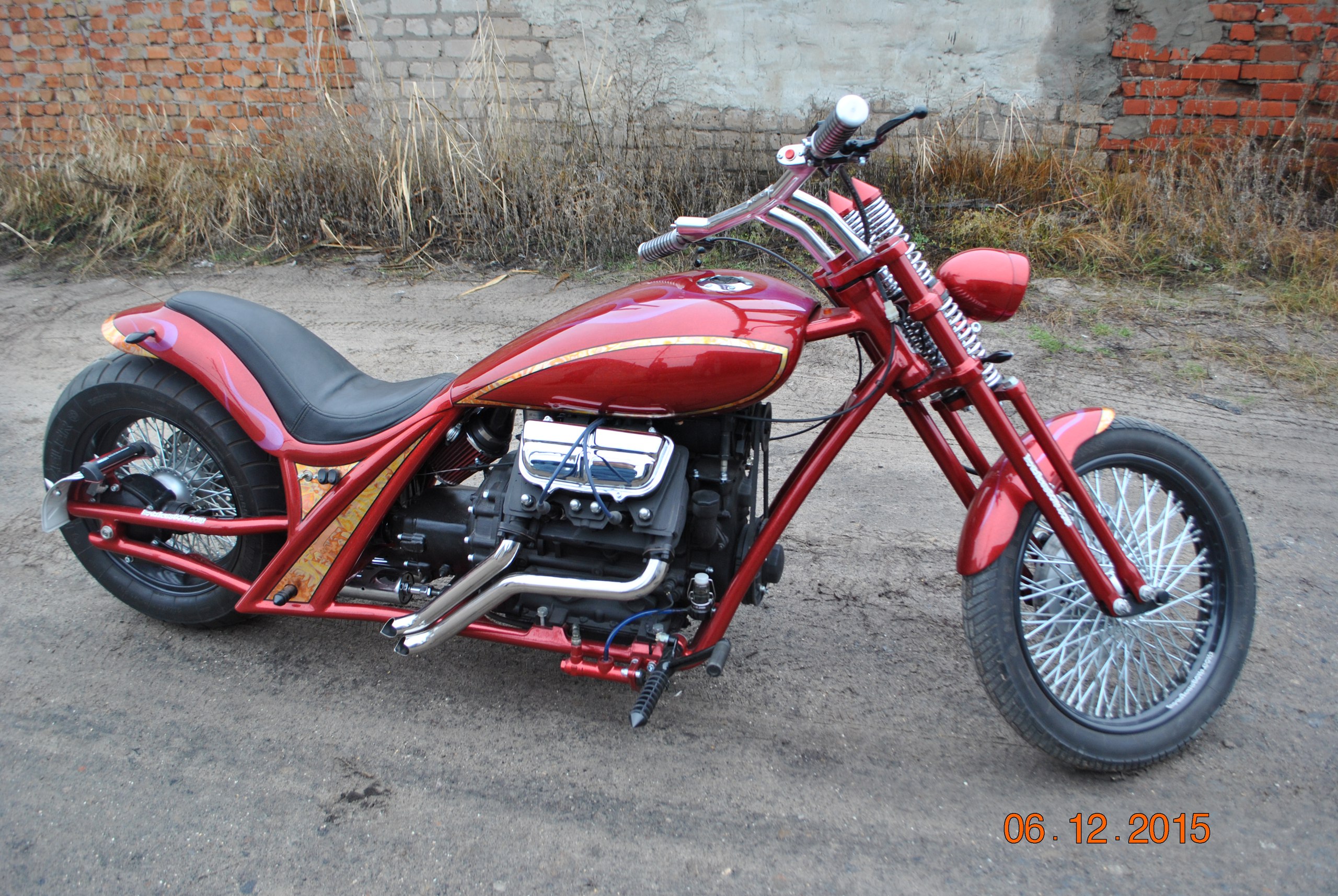 Chopper from the KovalCustom workshop with a MeMZ V4 engine from Zaporozhets, photo 01.