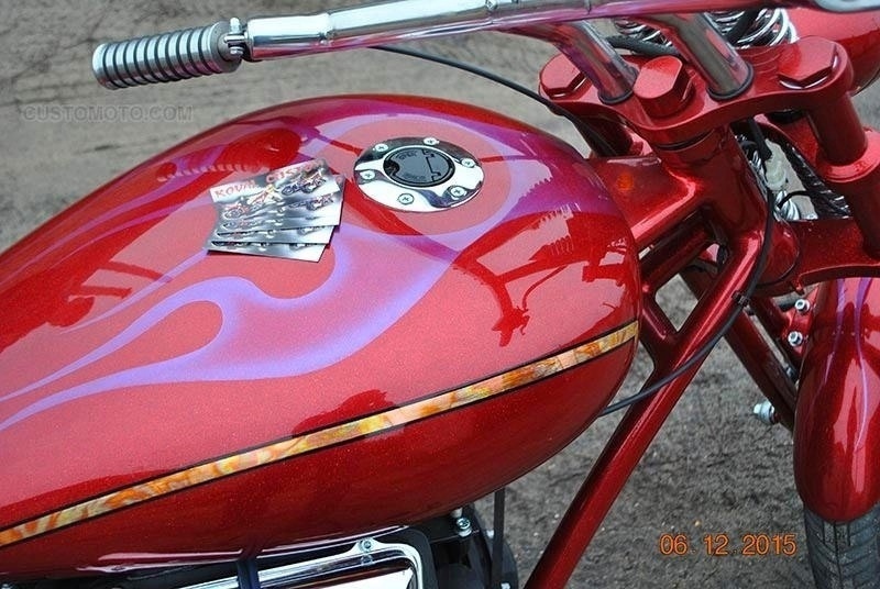 Chopper from the KovalCustom workshop with a MeMZ V4 engine from Zaporozhets, photo 04.