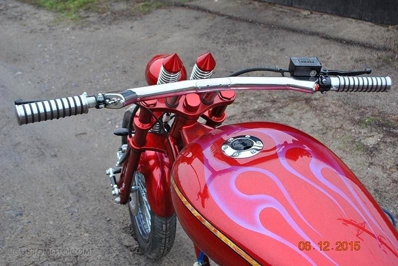 Chopper from the KovalCustom workshop with a MeMZ V4 engine from Zaporozhets, photo 06.