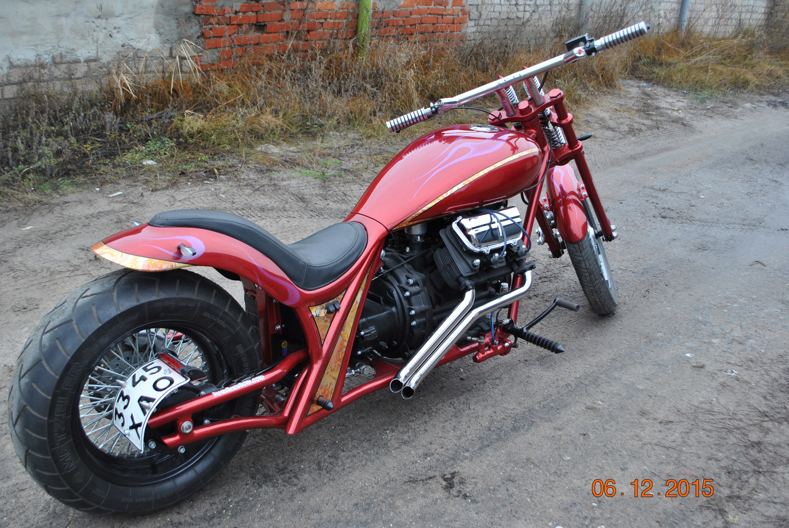 Chopper from the KovalCustom workshop with a MeMZ V4 engine from Zaporozhets, photo 09.