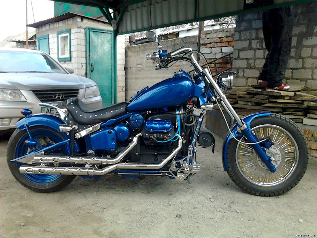 Jedi motorcycle with MeMZ-966G engine, V4, photo 01.