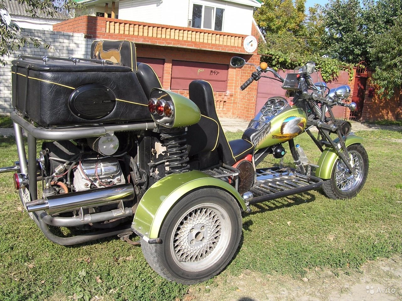 Trike with a V4 MeMZ engine, photo 02.