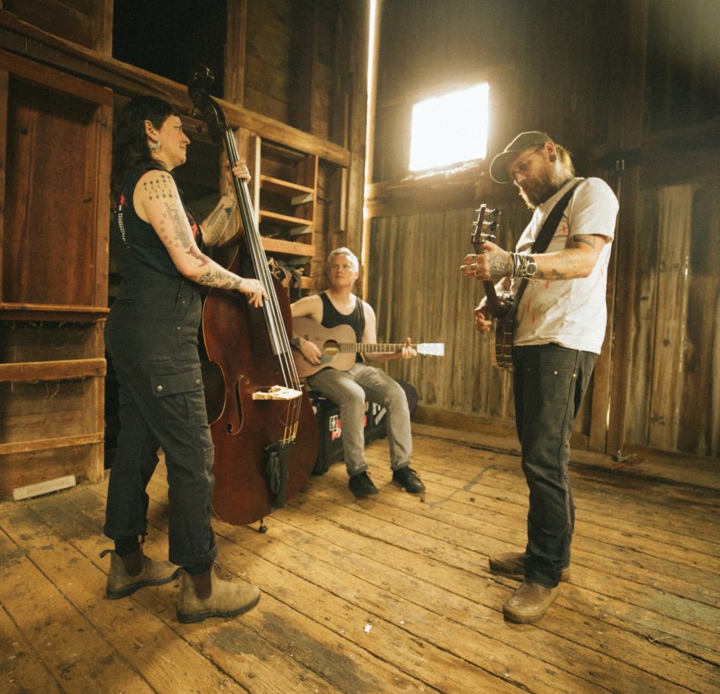 Devil Makes Three in rehearsal