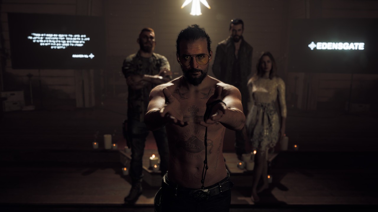 Joseph Seed, screenshot from the game Far Cry 5