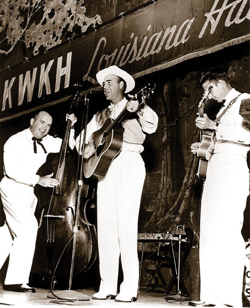 Johnny Horton at the Louisiana Hayride and Tillman Franks show (double bass), Tommy Tomlinson (guitar)