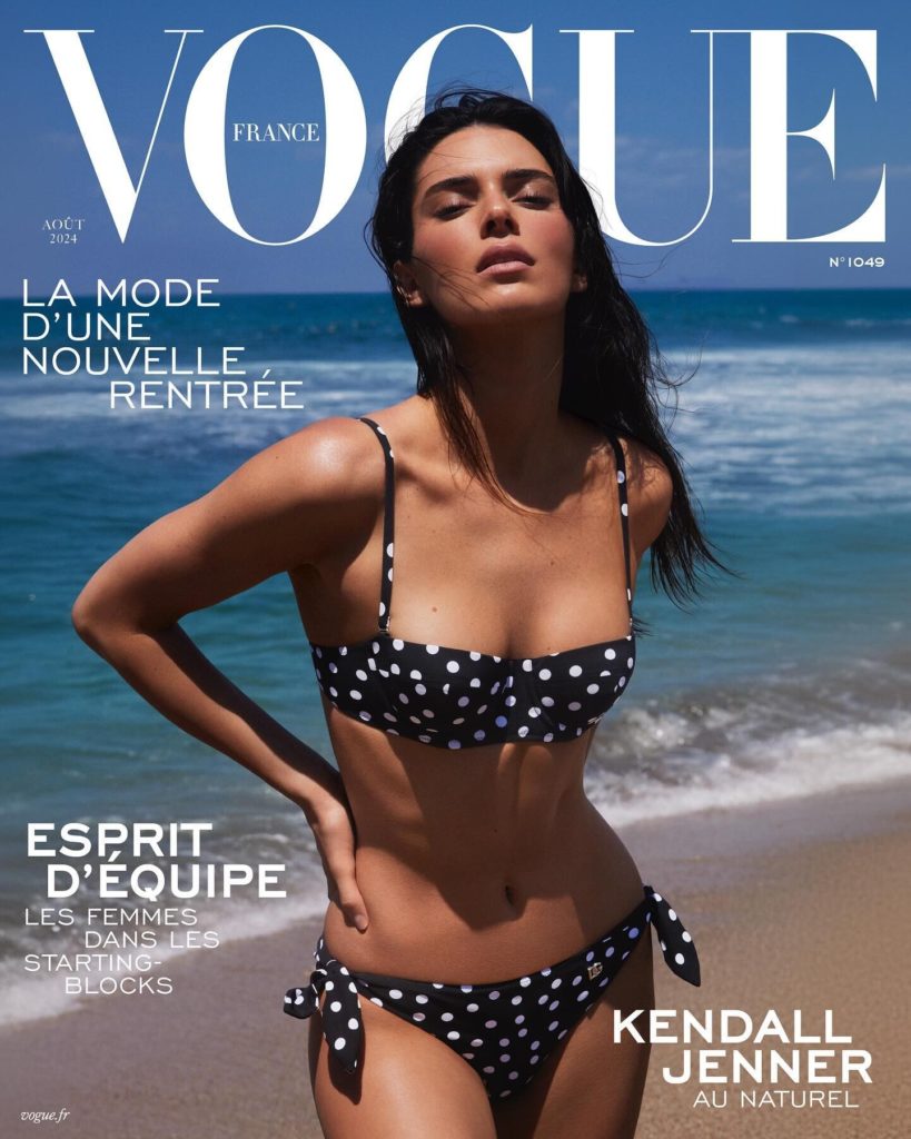 Kendall Jenner, swimsuit photo, Vogue magazine