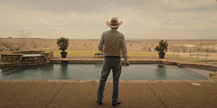 pool at the ranch, TV series Landman