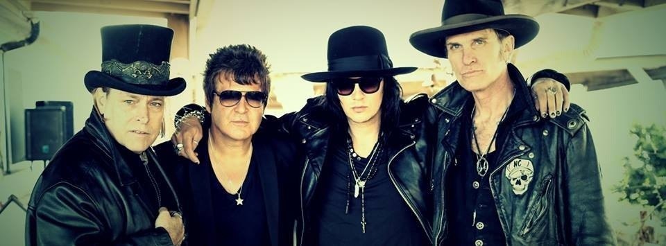 The 69 Cats first line-up: Danny B. Harvey, Clem Burke, Jyrki 69, Chopper Franklin