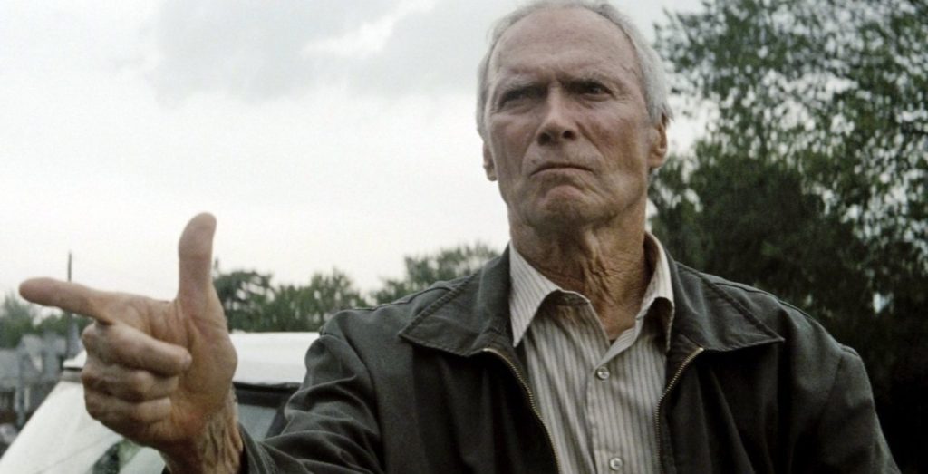 a shot from the movie Gran Torino