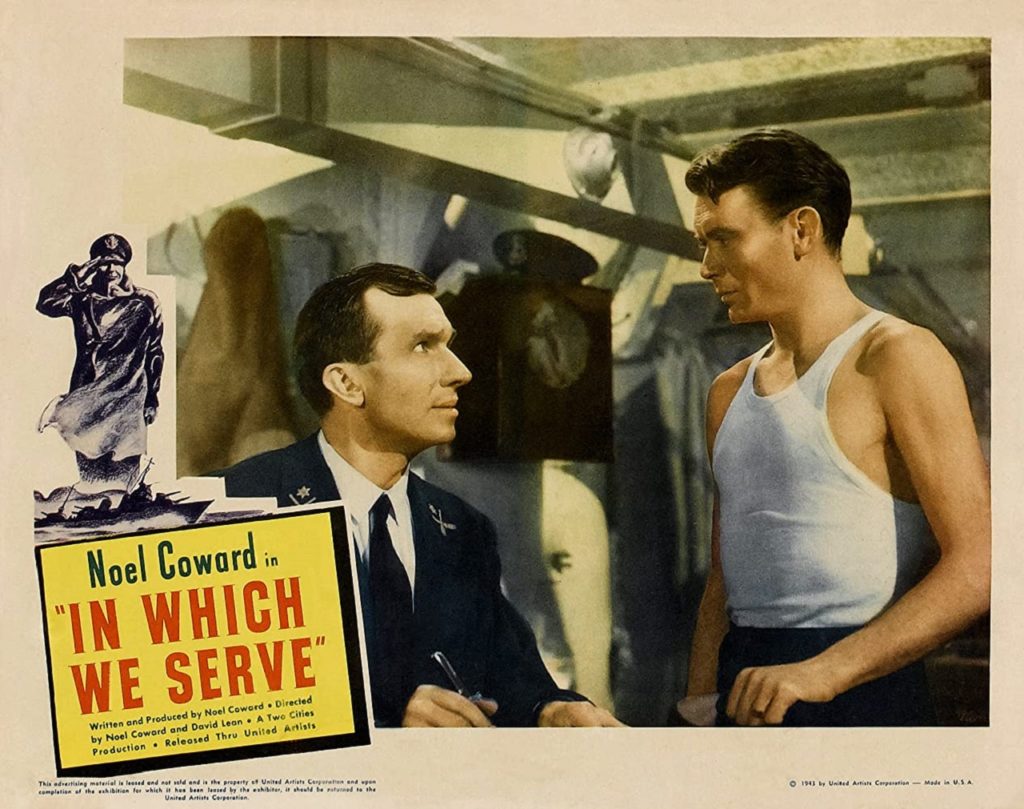  In Which We Serve 1942, postcard for the movie, In Which We Serve