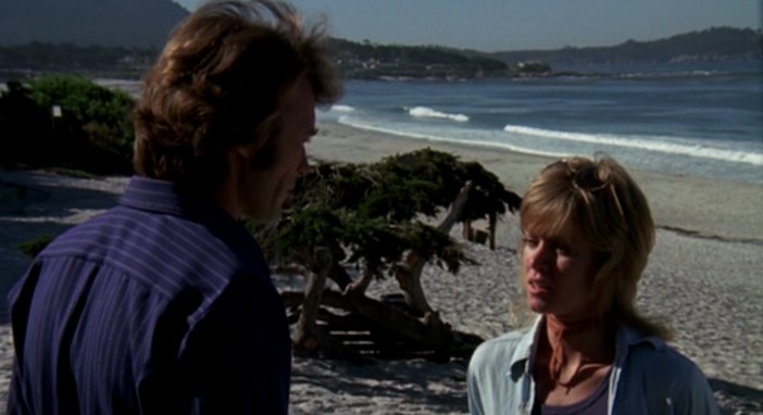 Clint Eastwood and Donna Mills in the movie Play Misty for me 1971, still from the movie
