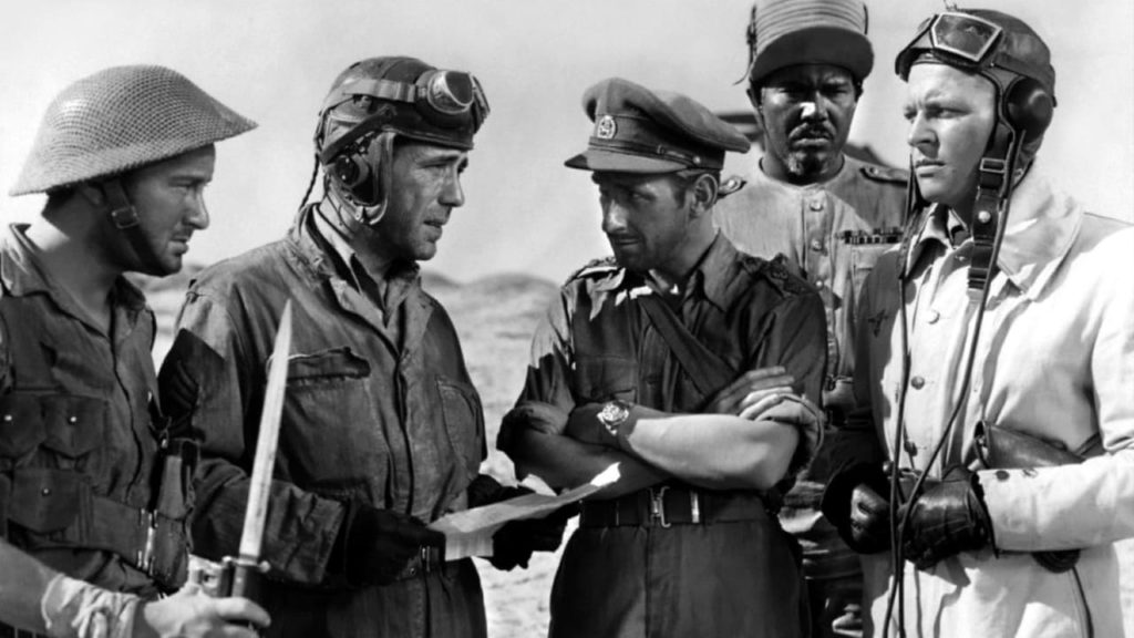 a shot from the war film Sahara (1943)