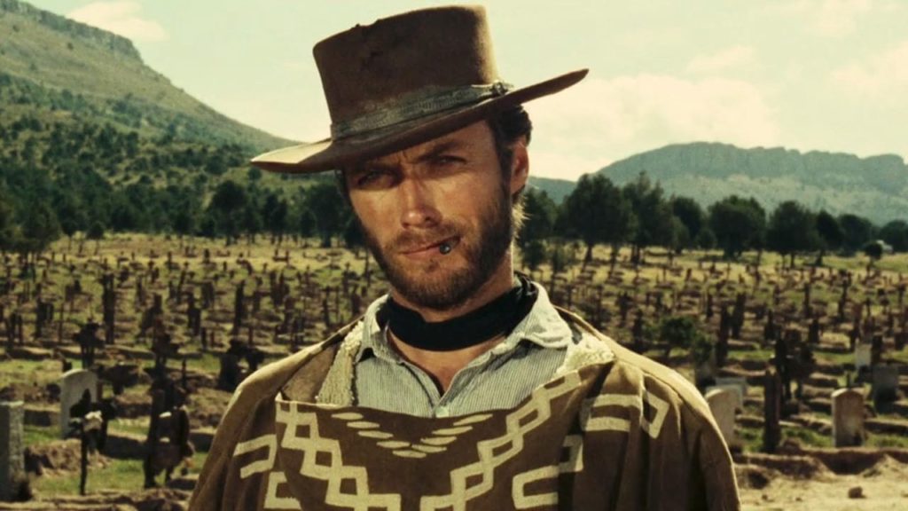 Clint Eastwood as Blondie in the movie The Good the Bad and the Ugly, 1966