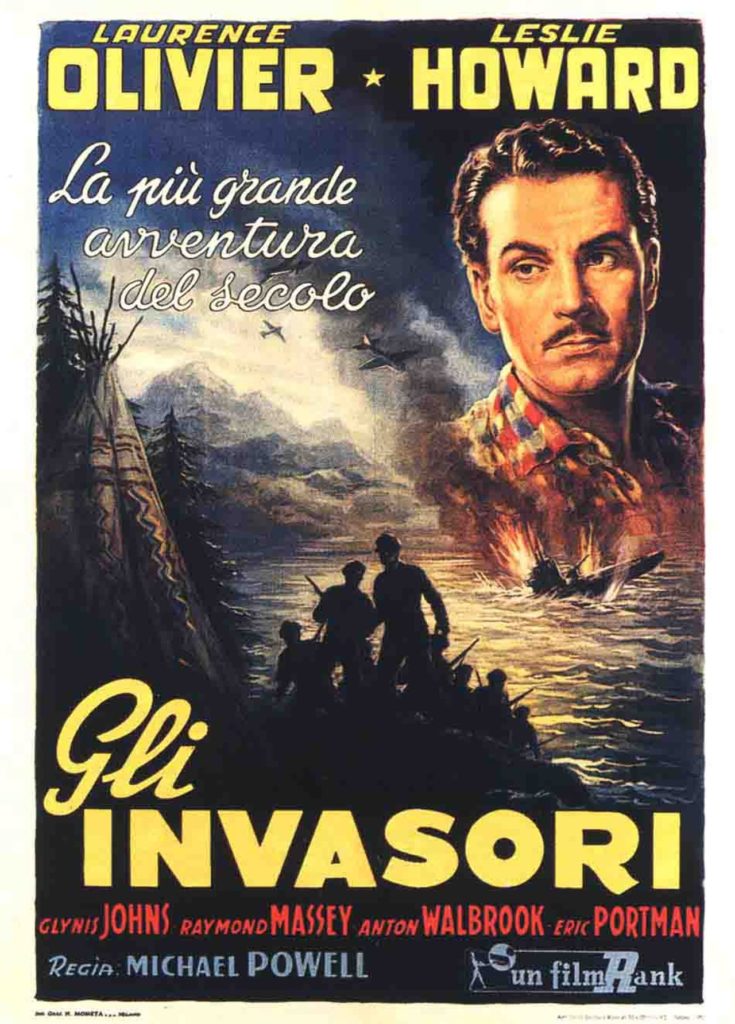 The 49th parallel, film poster The Invaders, 1941