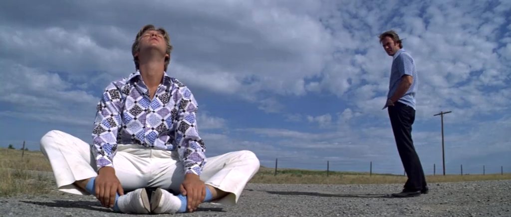 Thunderbolt and Lightfoot 1974, still from the movie, Jeff Bridges and Clint Eastwood