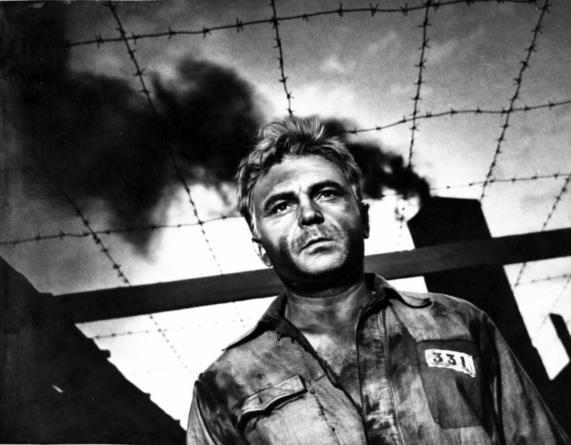 A shot from the film The Fate of Man with Sergei Bondarchuk