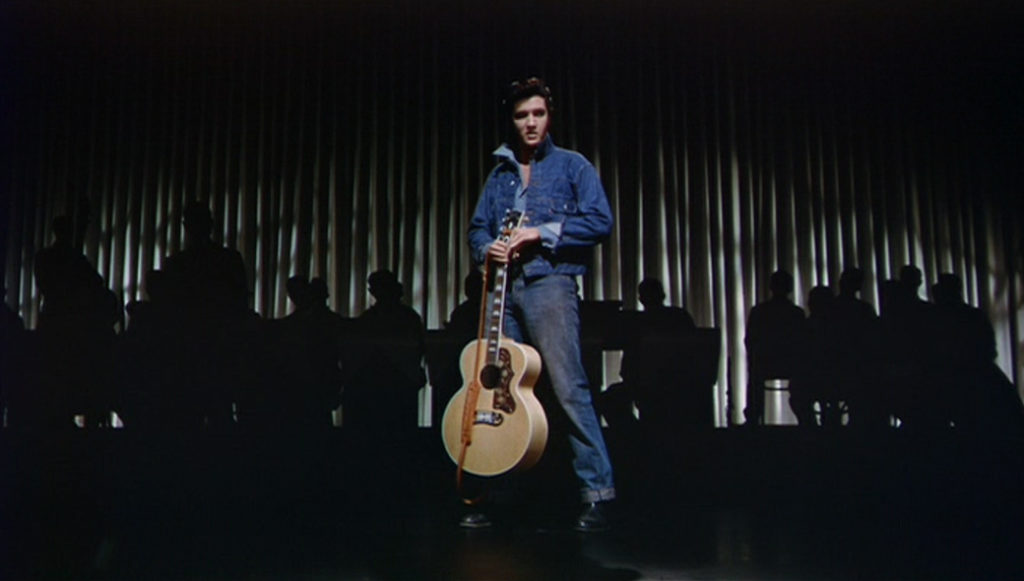 Elvis with guitar in the movie Loving You 1957