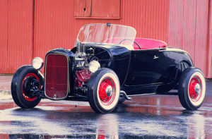 A profile for an article about Elvis Presley's hot rod from the movie Loving You.