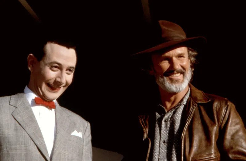 Paul Rubens and Kris Kristofferson in the movie big top pee wee