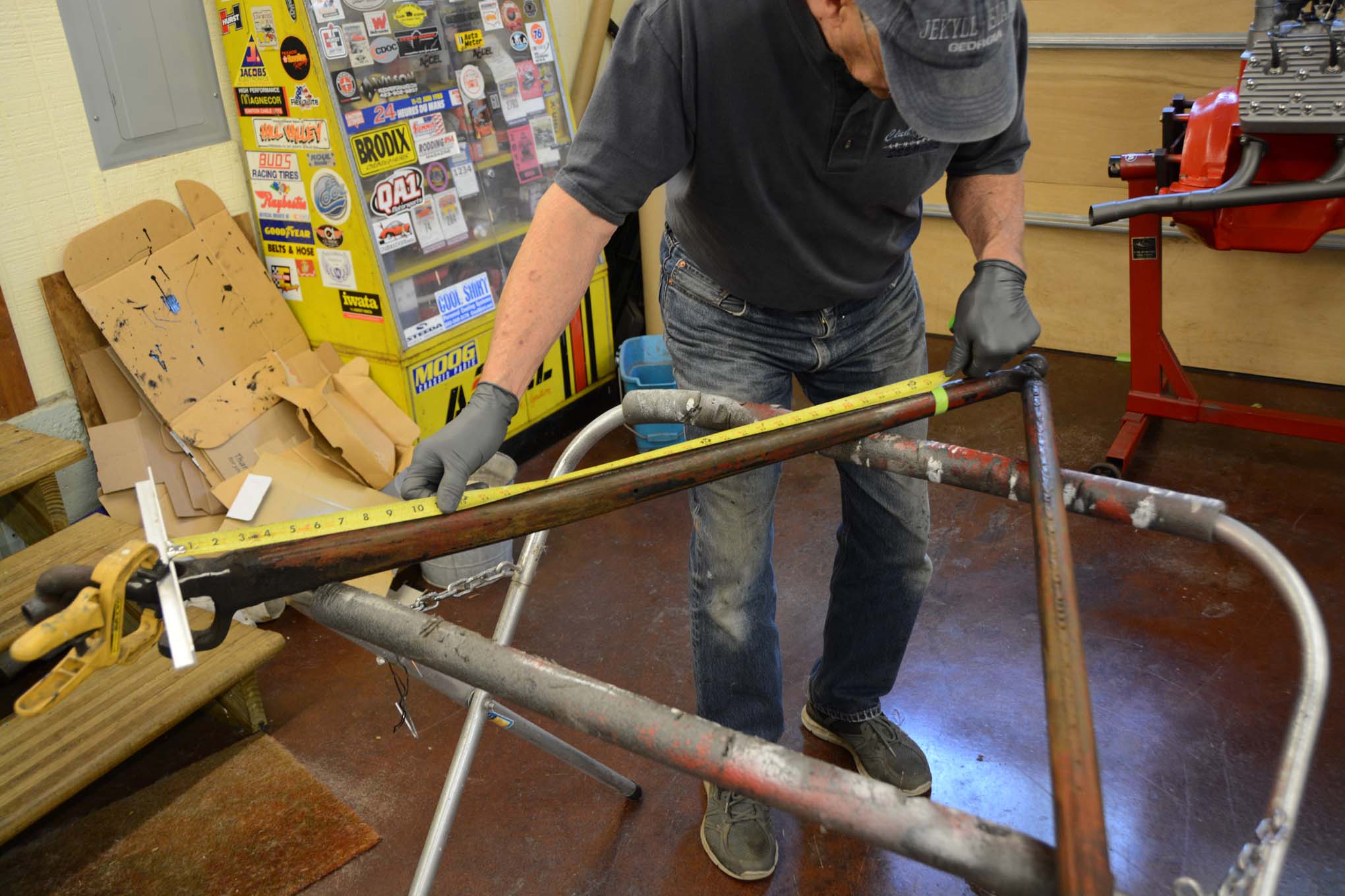 The process of creating the split wishbones design, photo 2.