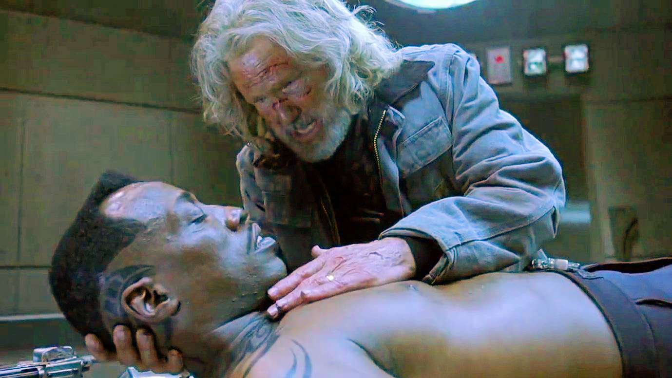 Blade and Whistler (Wesley Snipes and Kris Kristofferson)