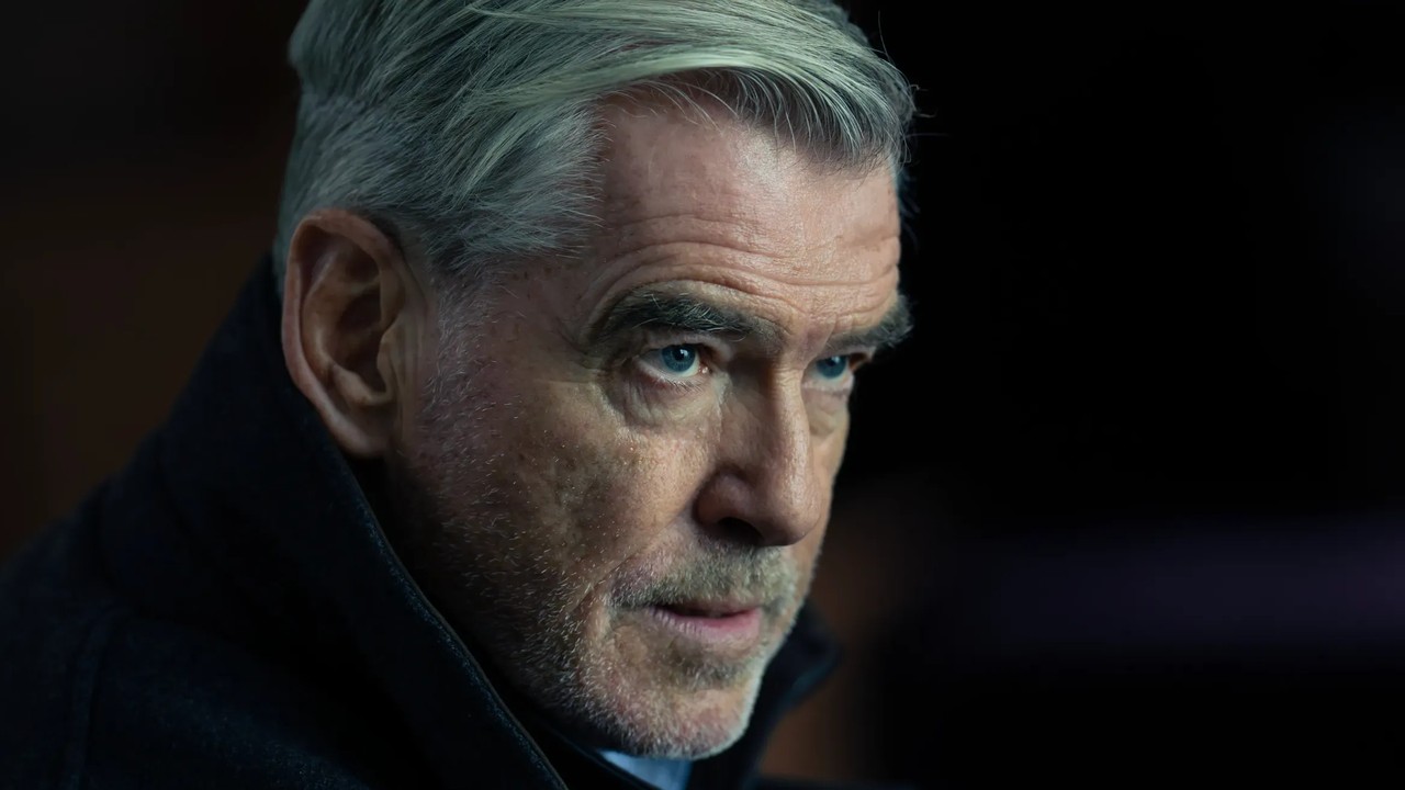 Pierce Brosnan as Conrad Harrigan in the TV series Mobland, Mobland 2025
