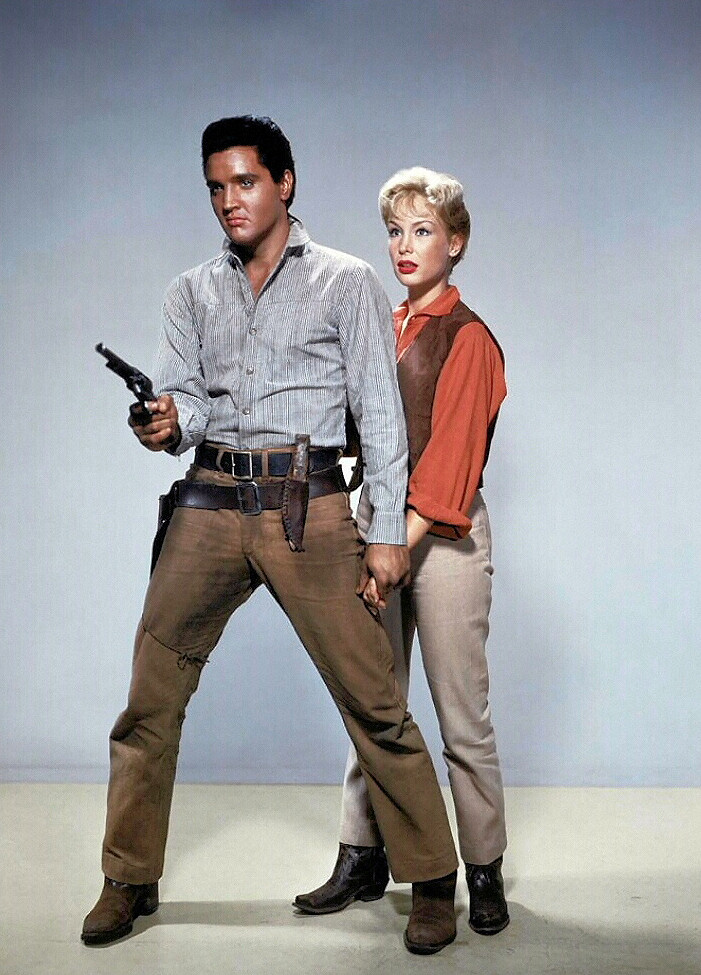 Elvis Presley and Barbara Eden