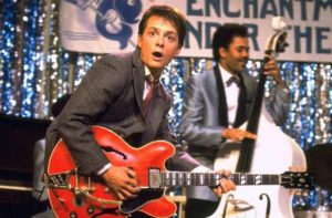 Who played the guitar in the Marty McFly song in the movie Back to the Future