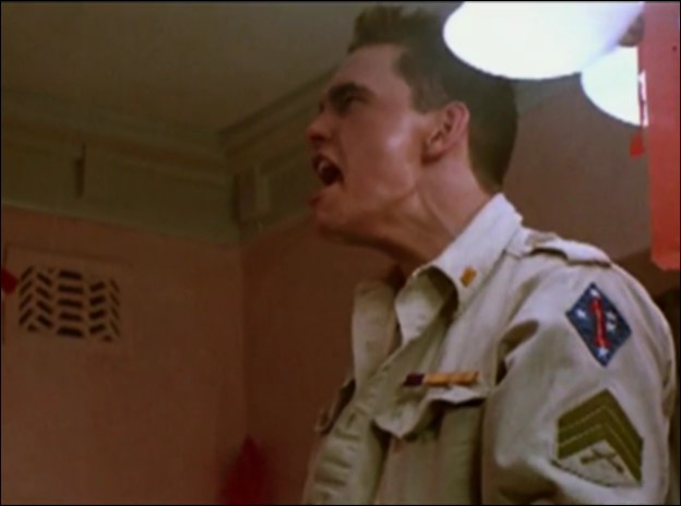 a shot from the movie Rebel 1985