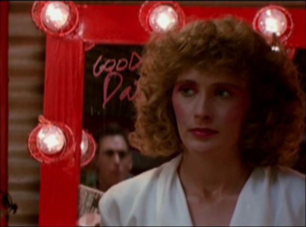 a shot from the movie Rebel (1985)