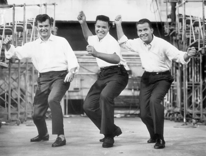 Conway Twitty, Chubby Checker and Dick Clark