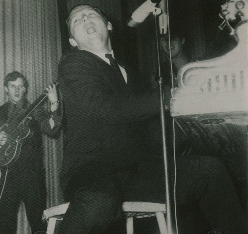 Jerry Lee Lewis, King of rock and roll at a concert in Hamburg 1964