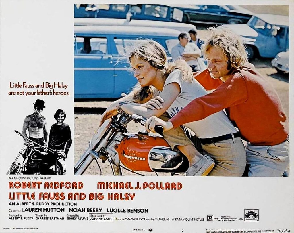 Lauren Hutton and Michael J. Pollard in Little Fauss and Big Halsy