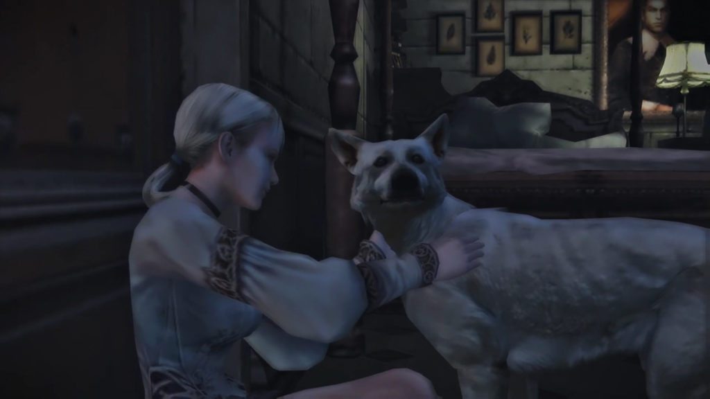 Screenshot from the video game Haunting Ground
