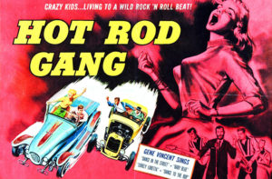 The poster of the movie Hot Rod Gang in 1958.