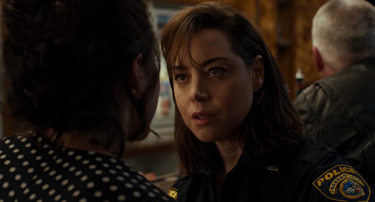 Aubrey Plaza as MG Falcone, a still from the movie Honey Don't, 2025