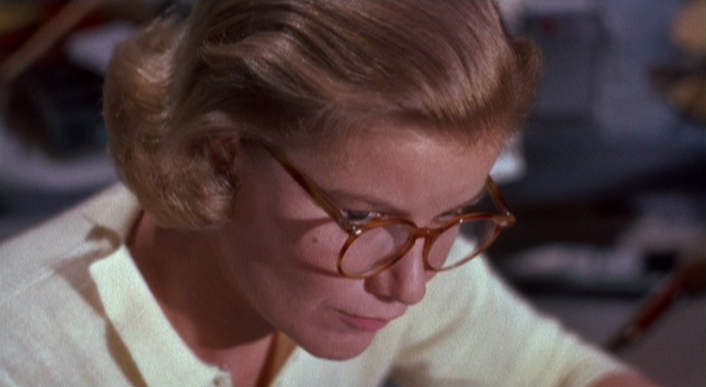 vertigo-08 Barbara Bel Geddes, Vertigo, a still from a Hitchcock film