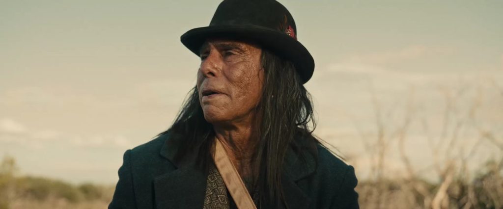 Raul Max Trujillo as the Indian William Shakespeare in the film Killing Faith 2025