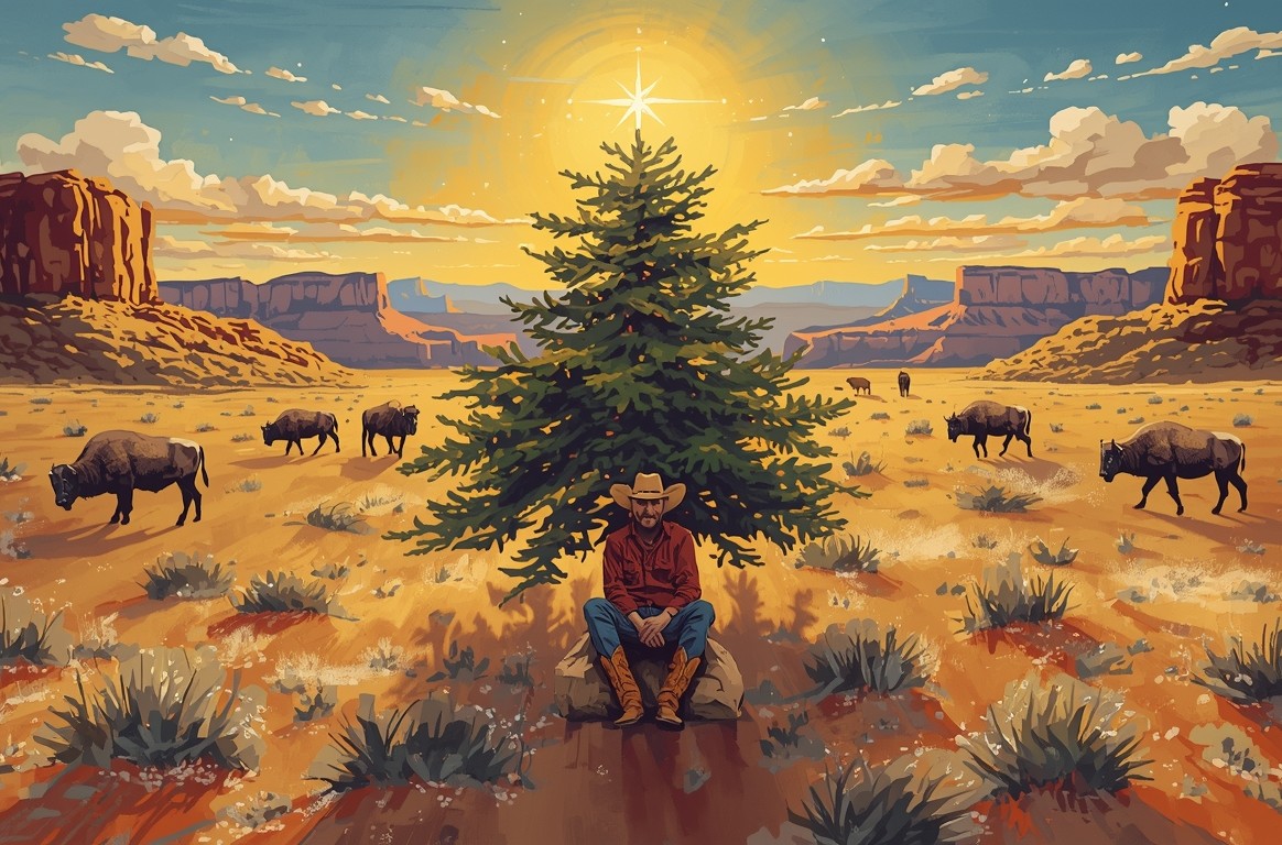 Country style Christmas, a playlist of country Christmas New Year country music