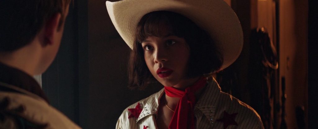Eva Noblesada in the film Yellow Rose, a film about country music