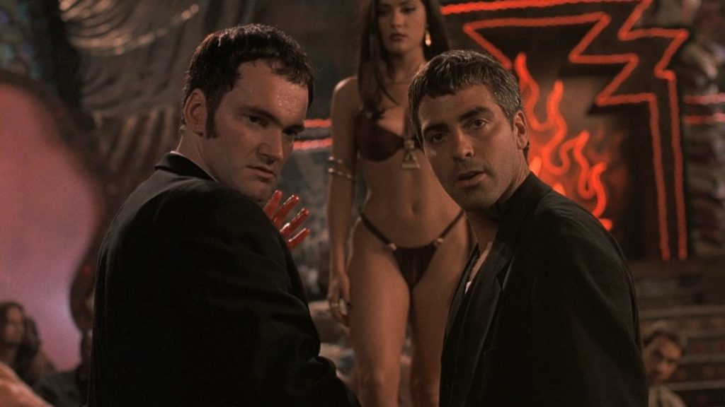 The Gecko Brothers and Santanico Pandemonium, a shot from the movie From Dusk till Dawn