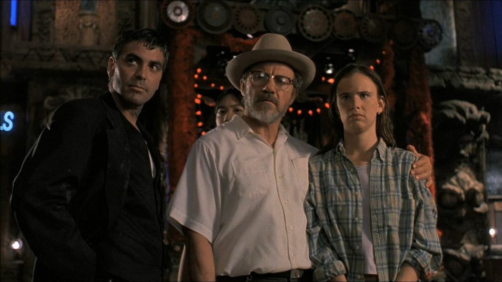 George Clooney, Harvey Keitel and Juliette Lewis in From Dusk till Dawn