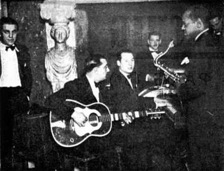 Coleman Hawkins and Django Reinhardt in Paris in 1937.