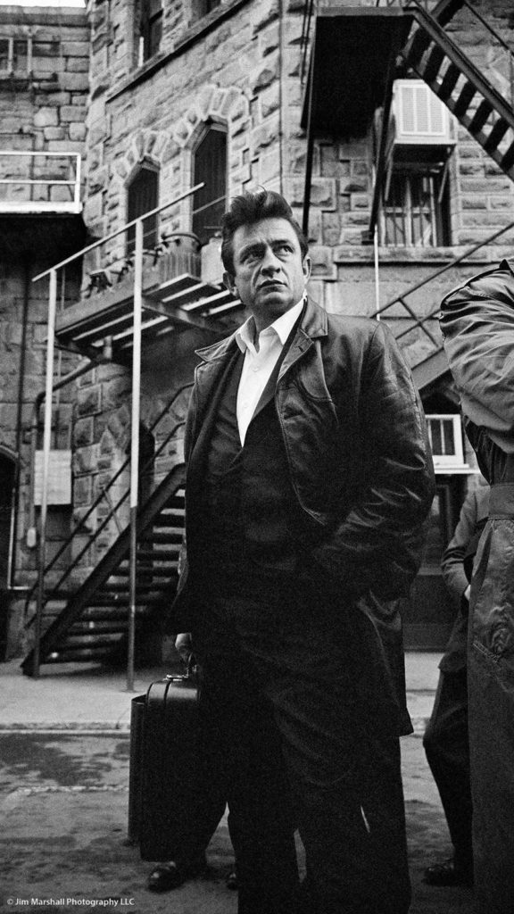 Johnny Cash in Folsom Prison in 1968, photo by Jim Marshall