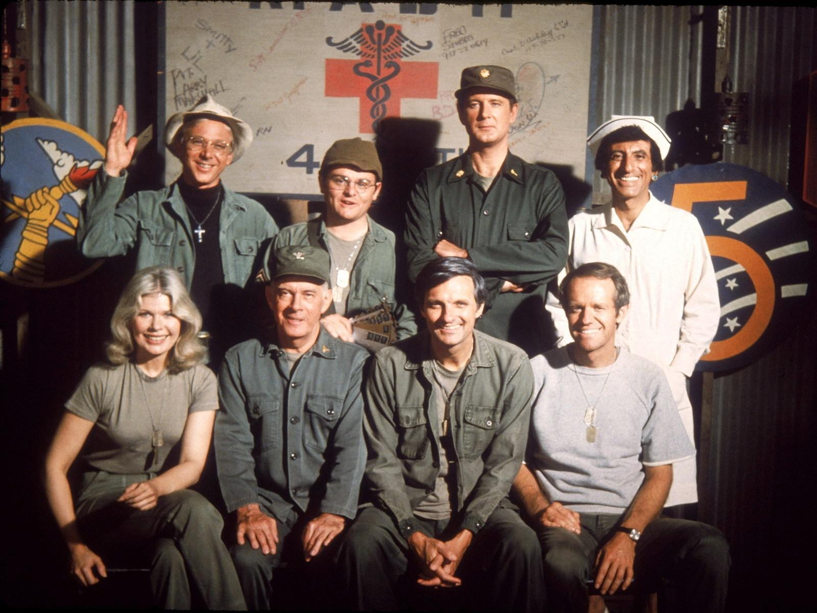 The heroes of the TV series M*A*S*H (Damn service at the MASH hospital)