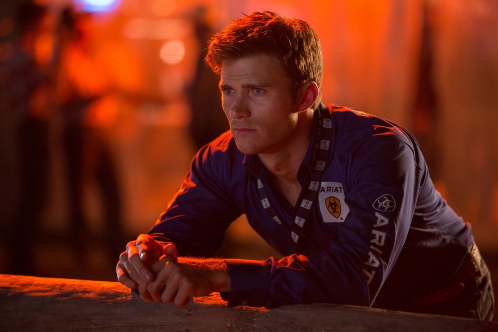 Scott Eastwood in the film Longest Ride, 2015